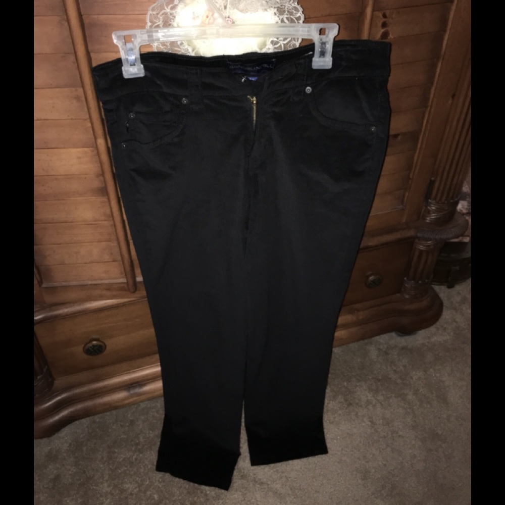 Black corduroy jeans